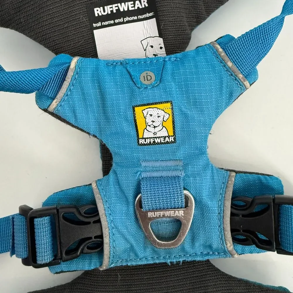 Ruffwear Front Range Chest Plate Dog Harness Size XS Blue Adjustable Nylon